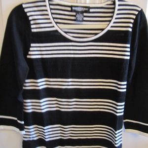 World Republic Women's Black & White Sweater~Small